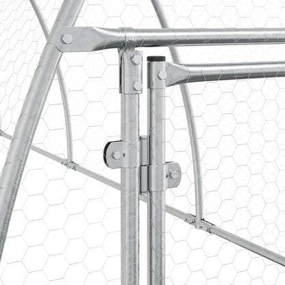 Conigliera Argento 105x300x120 cm in Acciaio Zincato | homemem39