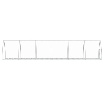 Conigliera Argento 105x600x120 cm in Acciaio Zincato | homemem39