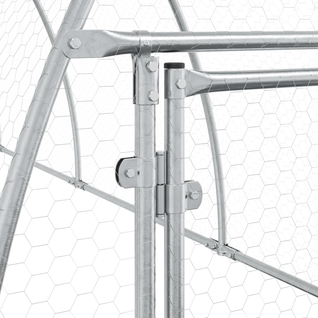 Conigliera Argento 105x600x120 cm in Acciaio Zincato | homemem39