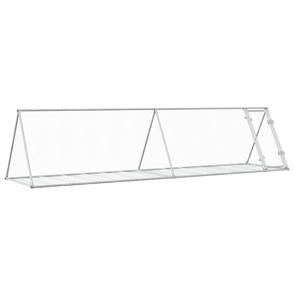 Conigliera Argento 400x105x91 cm in Acciaio Zincato | homemem39