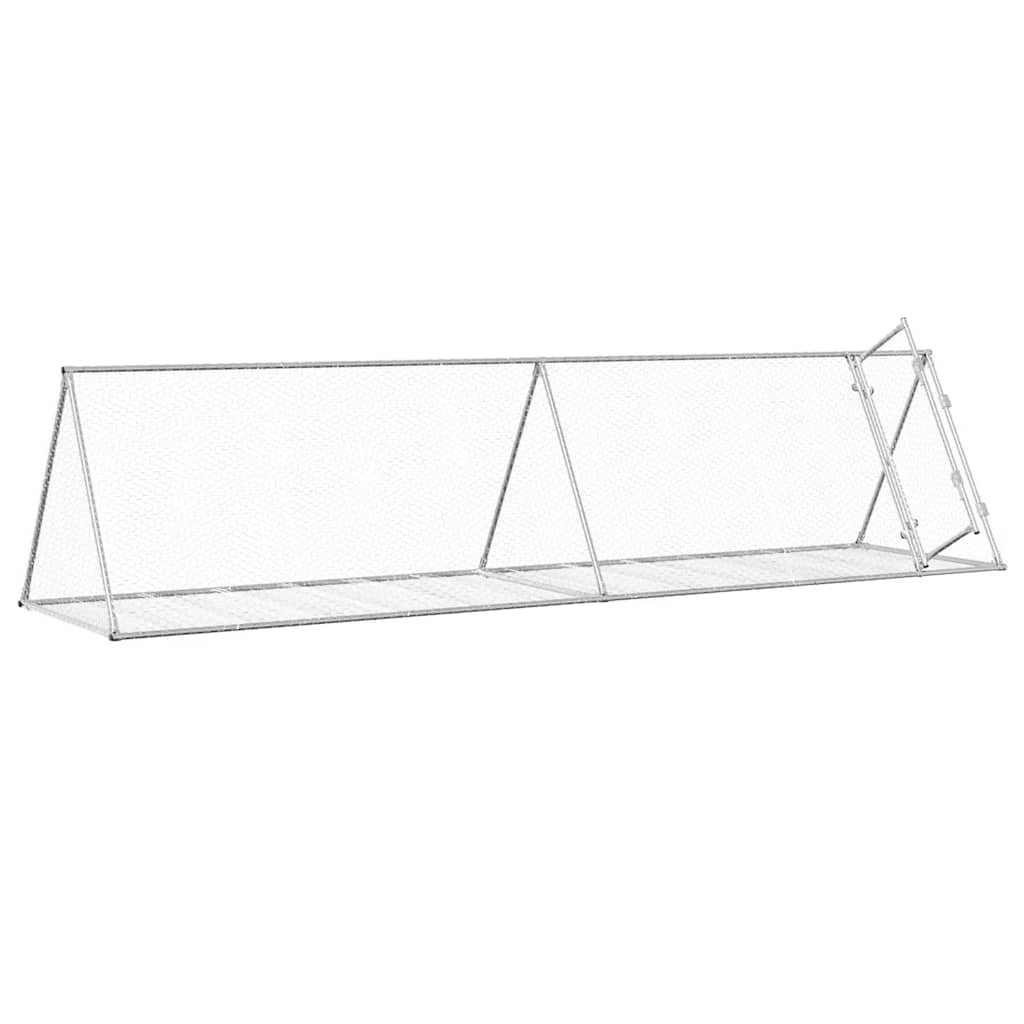Conigliera Argento 400x105x91 cm in Acciaio Zincato | homemem39