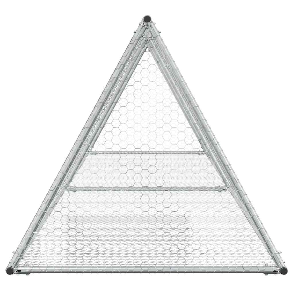 Conigliera Argento 400x105x91 cm in Acciaio Zincato | homemem39