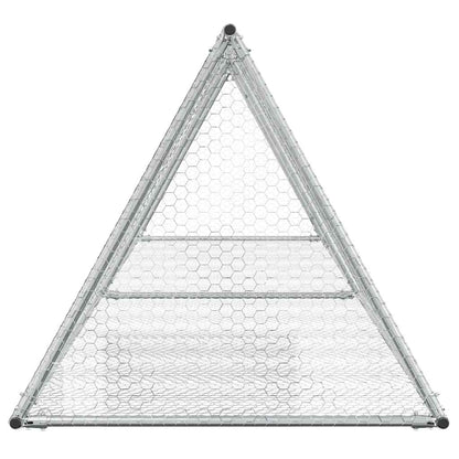Conigliera Argento 400x105x91 cm in Acciaio Zincato | homemem39