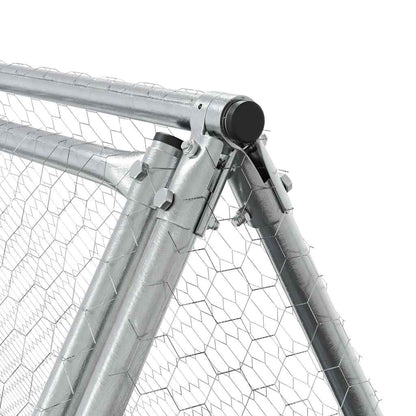 Conigliera Argento 400x105x91 cm in Acciaio Zincato | homemem39