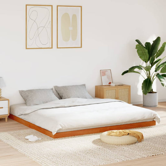 Giroletto Marrone Cera 180x200 cm in Legno Massello di Pino | homemem39