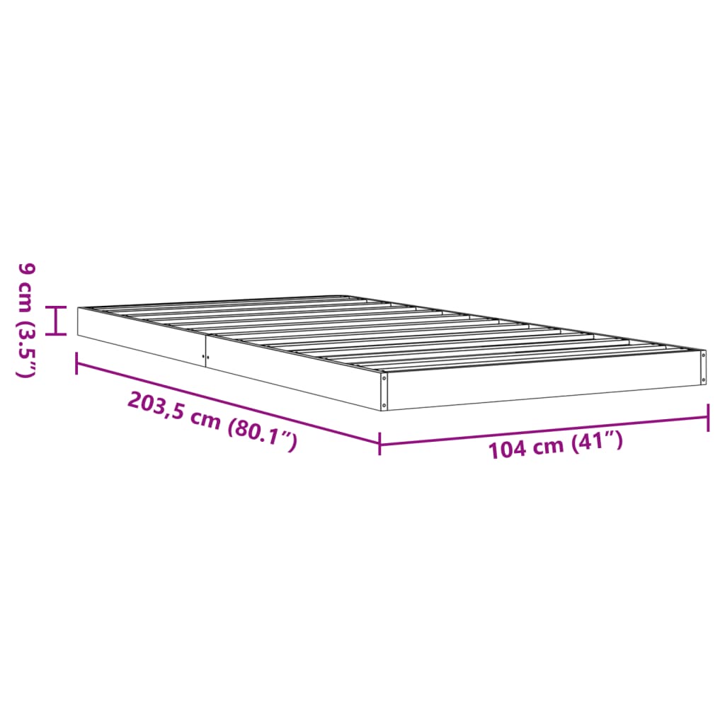 Giroletto Marrone Cera 100x200 cm in Legno Massello di Pino | homemem39
