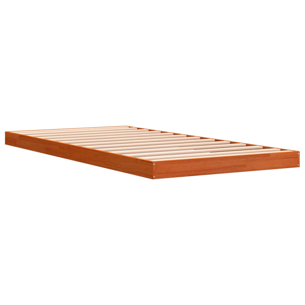 Giroletto Marrone Cera 90x200 cm in Legno Massello di Pino | homemem39