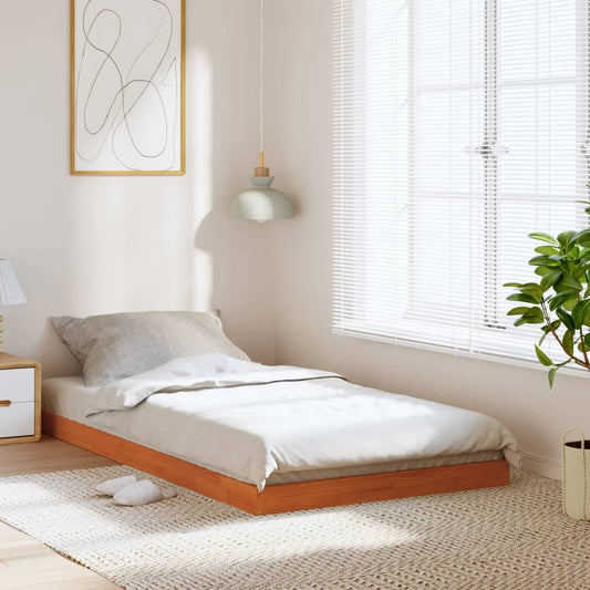 Giroletto Marrone Cera 90x200 cm in Legno Massello di Pino | homemem39