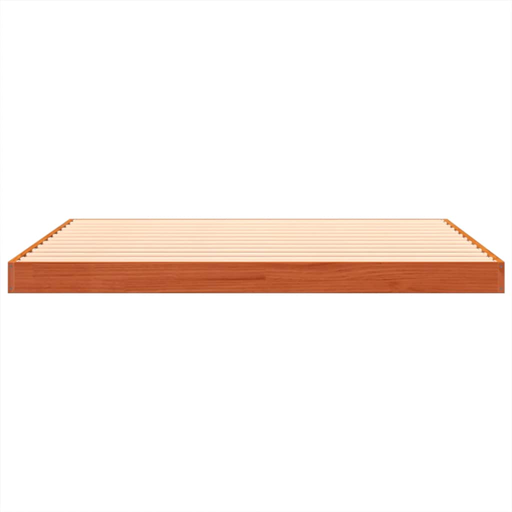 Giroletto Marrone Cera 135x190 cm in Legno Massello di Pino