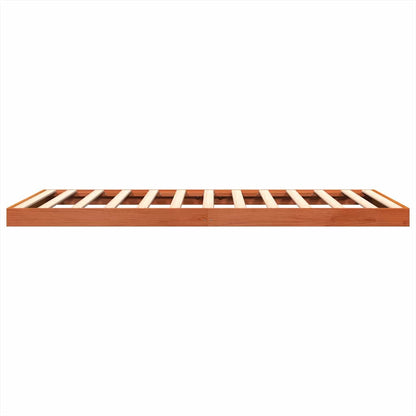Giroletto Marrone Cera 135x190 cm in Legno Massello di Pino