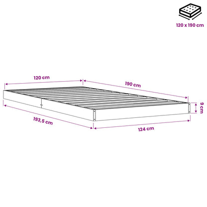 Giroletto Marrone Cera 120x190 cm in Legno Massello di Pino