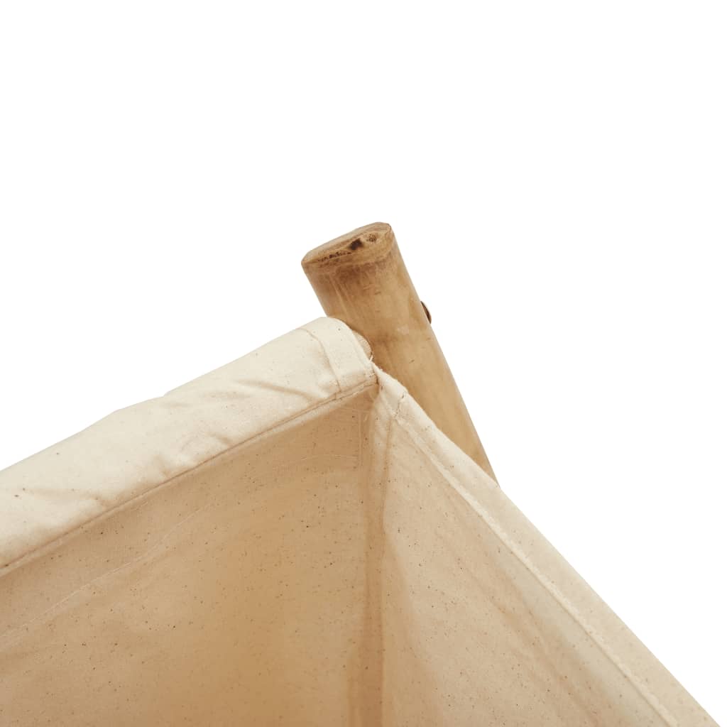 Cesto per Biancheria Bianco Crema 41,5x36x63,5 cm in Bambù | homemem39