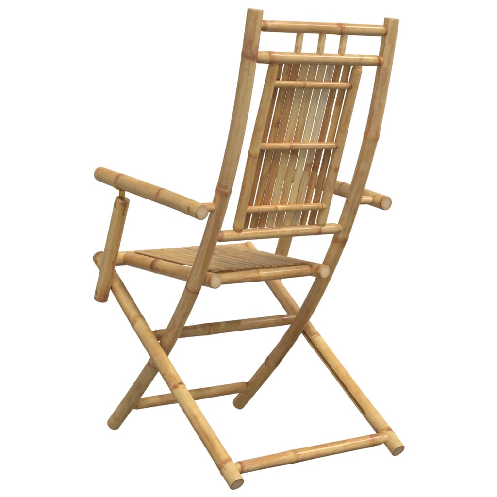 Sedie da Giardino Pieghevoli 2 pz 53x66x99 cm in Bambù | homemem39