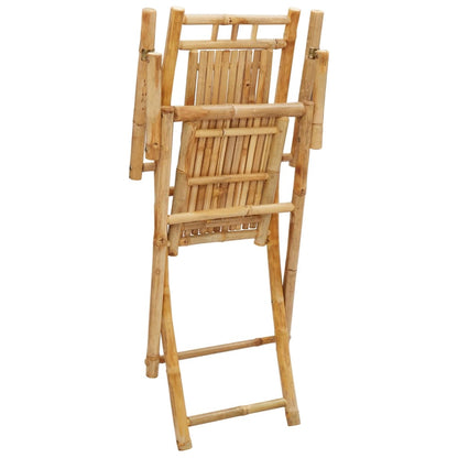 Sedie da Giardino Pieghevoli 2 pz 53x66x99 cm in Bambù | homemem39