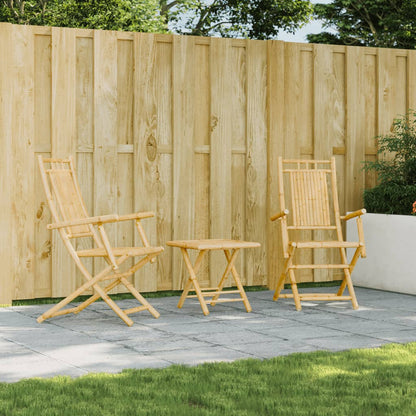 Sedie da Giardino Pieghevoli 2 pz 53x66x99 cm in Bambù | homemem39