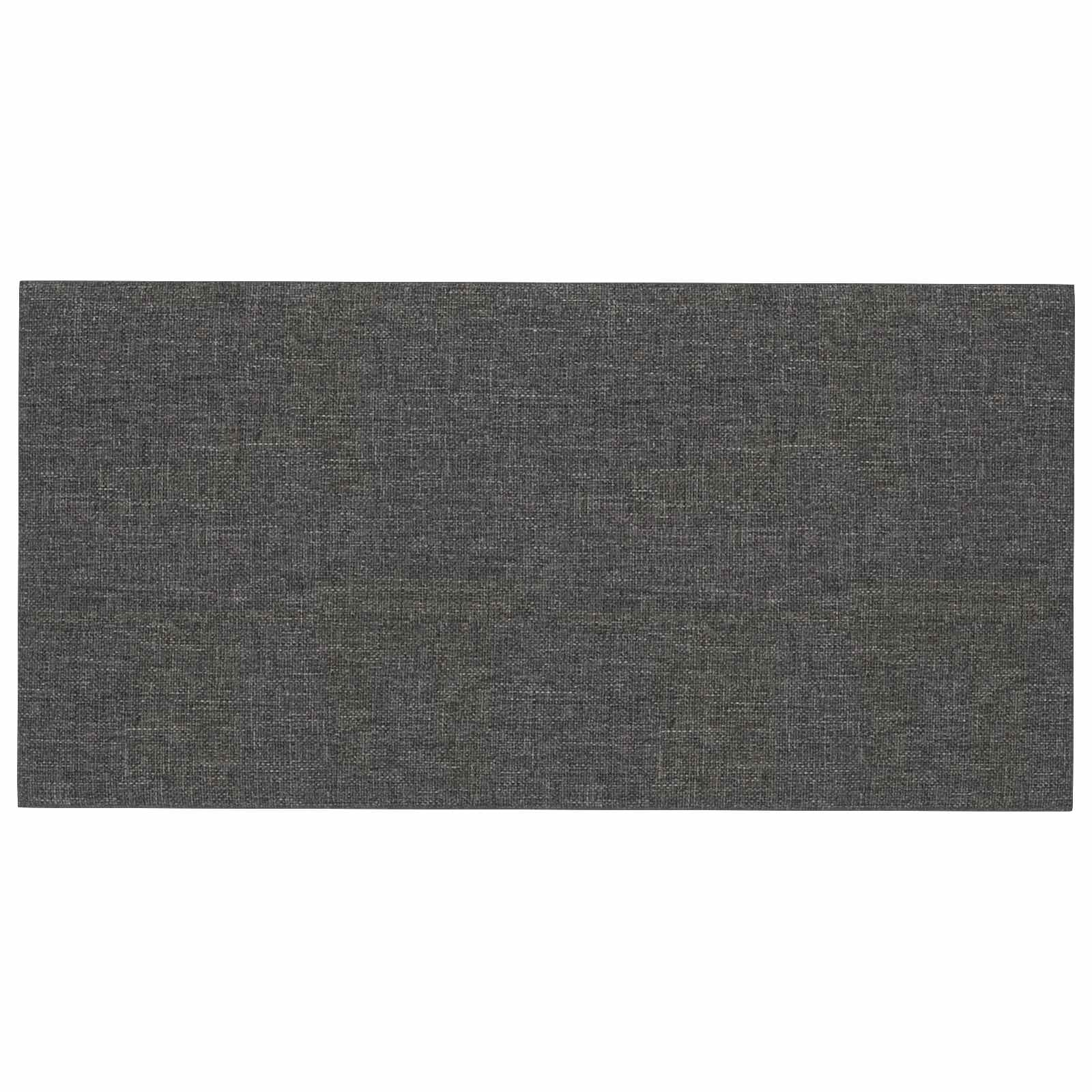 Testiera da Parete 12 pcs Grigio scuro 30 x 15 cm Tessuto | homemem39