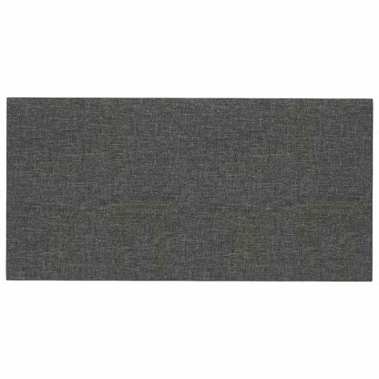 Testiera da Parete 12 pcs Grigio scuro 30 x 15 cm Tessuto | homemem39