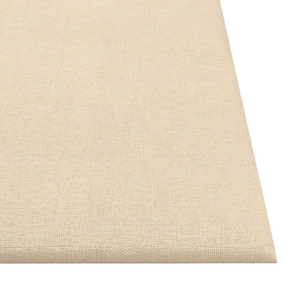 Testiera da Parete 12 pcs Crema 30 x 30 cm Tessuto | homemem39