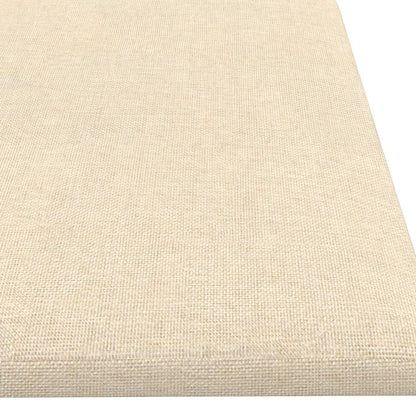 Testiera da Parete 12 pcs Crema 60 x 15 cm Tessuto | homemem39