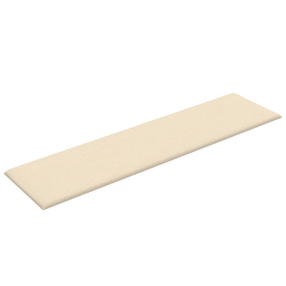 Testiera da Parete 12 pcs Crema 60 x 15 cm Tessuto | homemem39