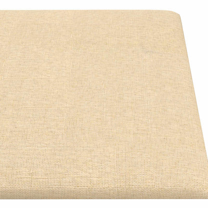 Testiera da Parete 12 pcs Crema 90 x 15 cm Tessuto | homemem39