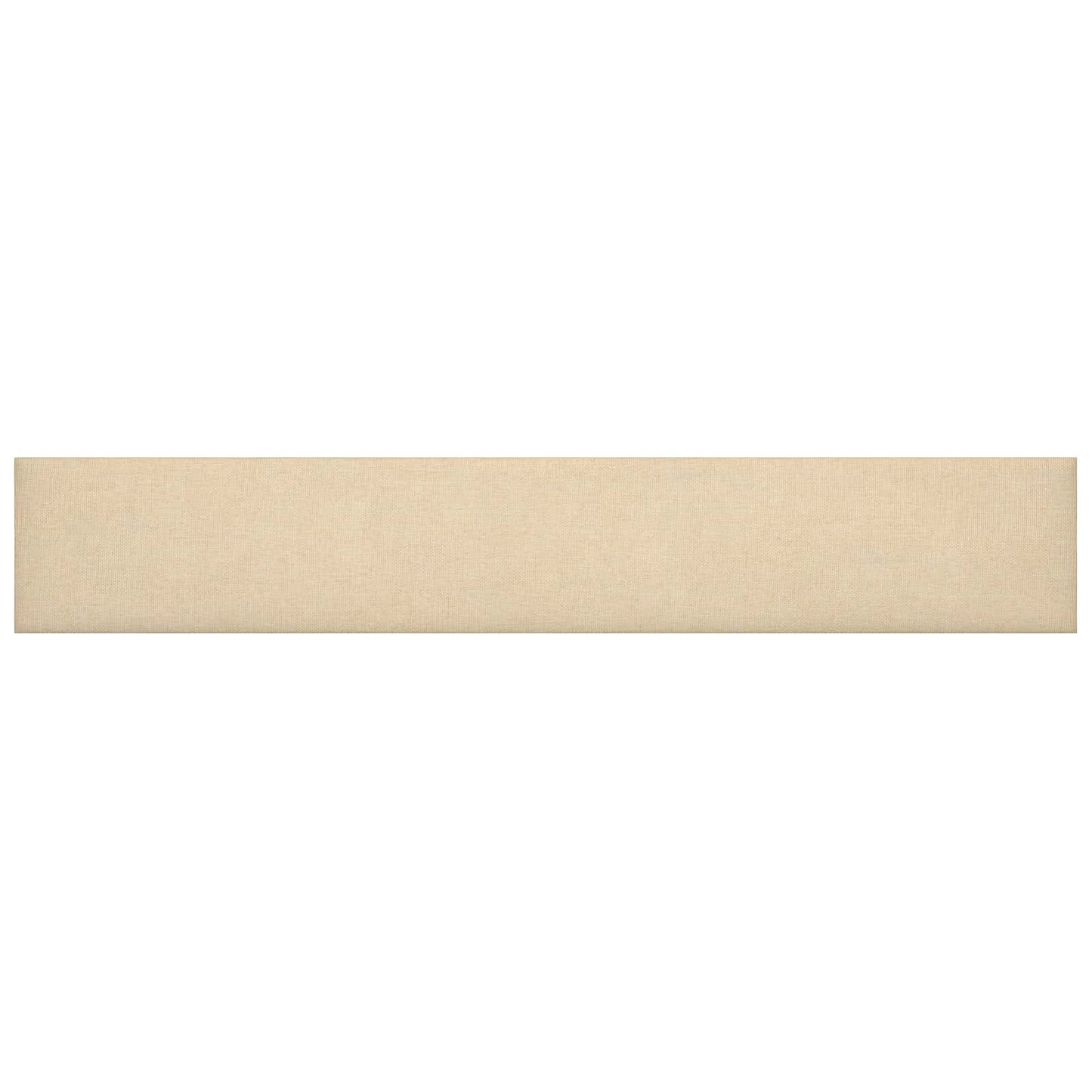 Testiera da Parete 12 pcs Crema 90 x 15 cm Tessuto | homemem39