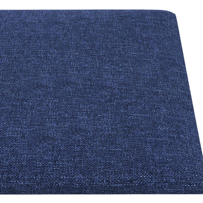 Testiera da Parete 12 pcs Blu 90 x 15 cm Tessuto | homemem39