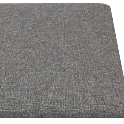 Testiera da Parete 12 pcs Grigio chiaro 90 x 30 cm Tessuto | homemem39