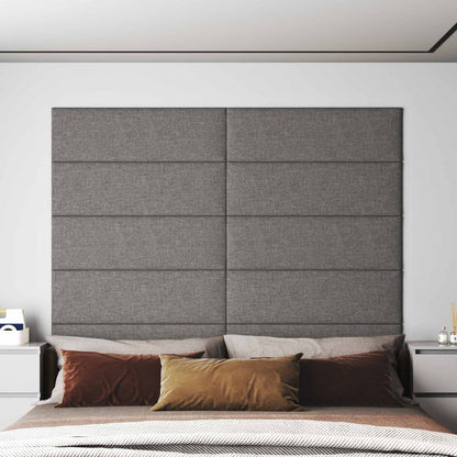 Testiera da Parete 12 pcs Grigio chiaro 90 x 30 cm Tessuto | homemem39