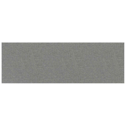 Testiera da Parete 12 pcs Grigio chiaro 90 x 30 cm Tessuto