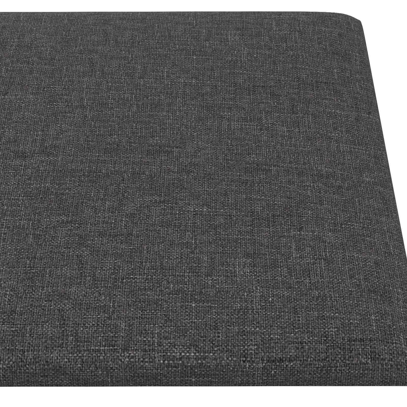 Testiera da Parete 12 pcs Grigio scuro 90 x 30 cm Tessuto | homemem39