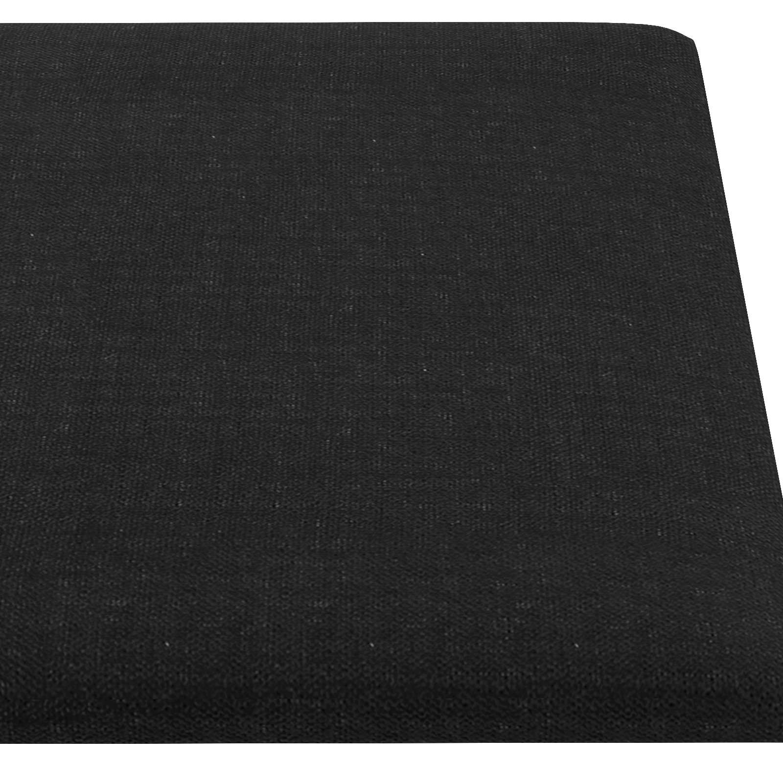 Testiera da Parete 12 pcs Nero 90 x 30 cm Tessuto | homemem39