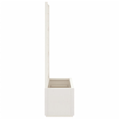 Fioriera da Giardino con Traliccio Bianco 80x36x140 cm PP - homemem39