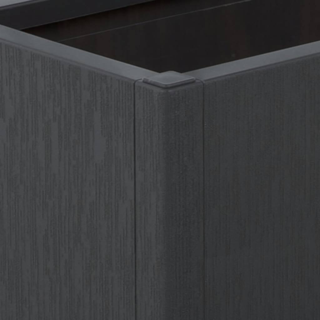 Fioriera da Giardino con Traliccio Grigio Scuro 80x36x140 cm PP - homemem39