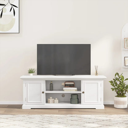 Mobile Porta TV Bianco 110x30x41 cm in Legno Multistrato - homemem39