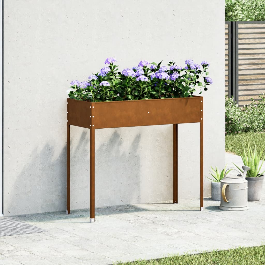 Fioriera da Giardino 100,5x40,5x90 cm in Acciaio Corten | homemem39
