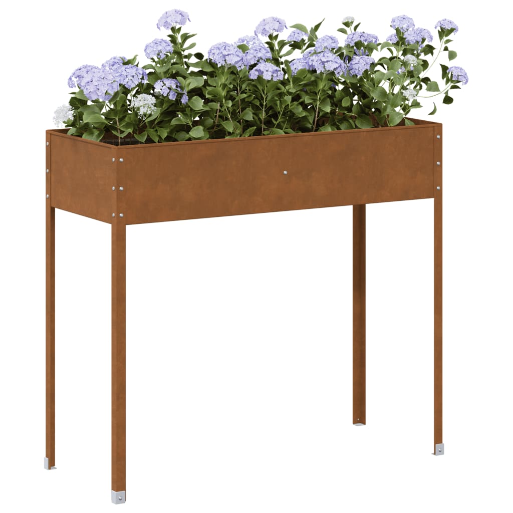 Fioriera da Giardino 100,5x40,5x90 cm in Acciaio Corten | homemem39