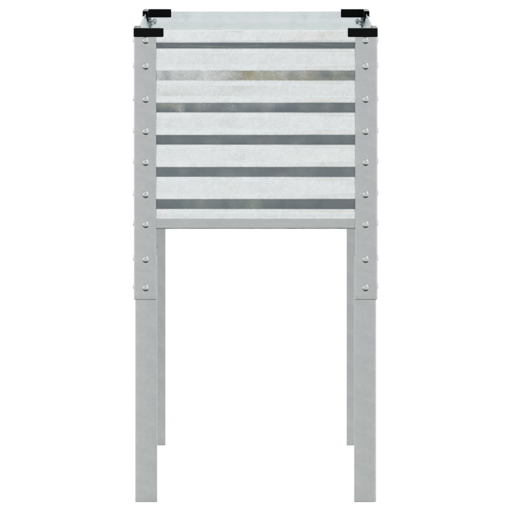 Fioriera da giardino 45x45x88 cm in acciaio zincato - homemem39