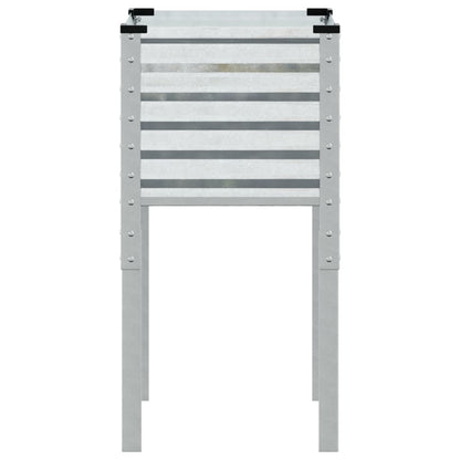 Fioriera da giardino 45x45x88 cm in acciaio zincato - homemem39