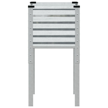 Fioriera da giardino 45x45x88 cm in acciaio zincato - homemem39