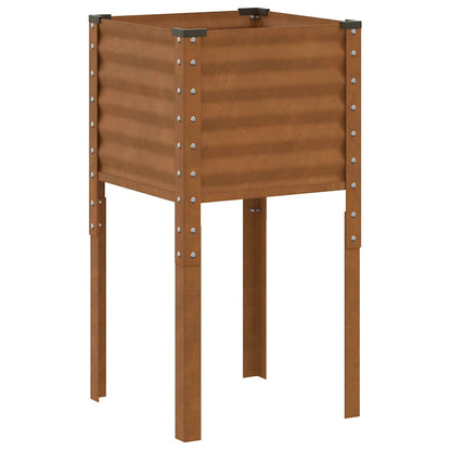 Fioriera da giardino 45x45x88 cm in acciaio corten | homemem39