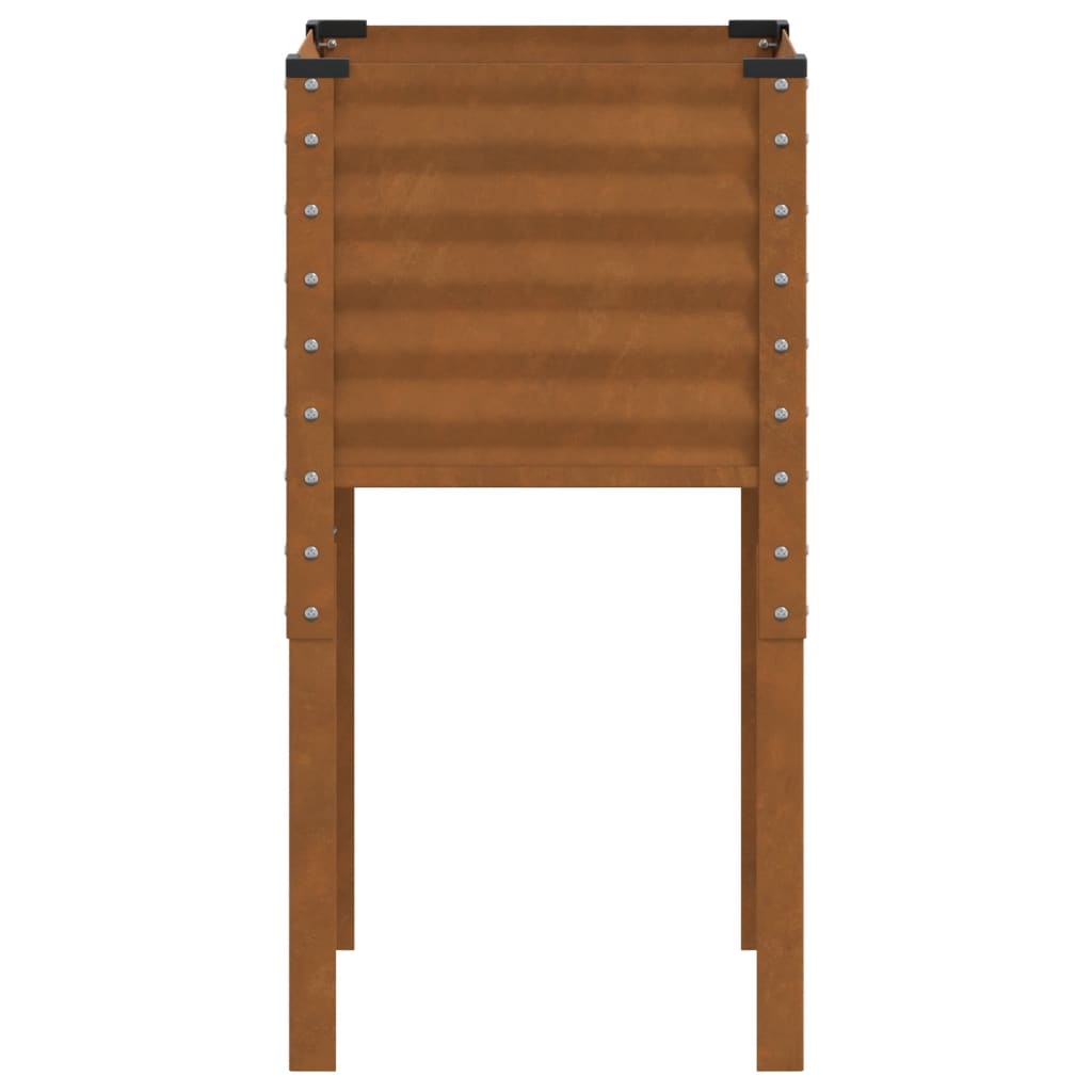 Fioriera da giardino 45x45x88 cm in acciaio corten | homemem39