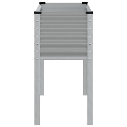 Fioriera da Giardino Grigia 100x45x90 cm in Acciaio | homemem39
