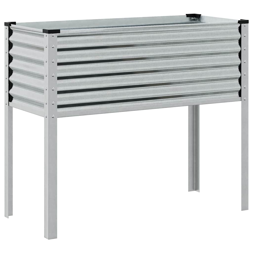 Fioriera da giardino 100x45x90 cm in acciaio zincato - homemem39