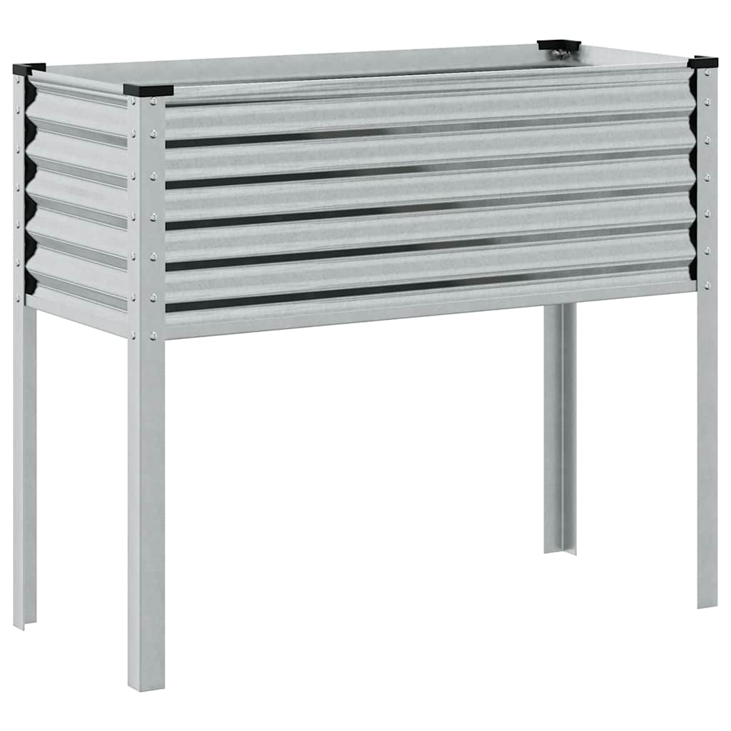 Fioriera da giardino 100x45x90 cm in acciaio zincato - homemem39