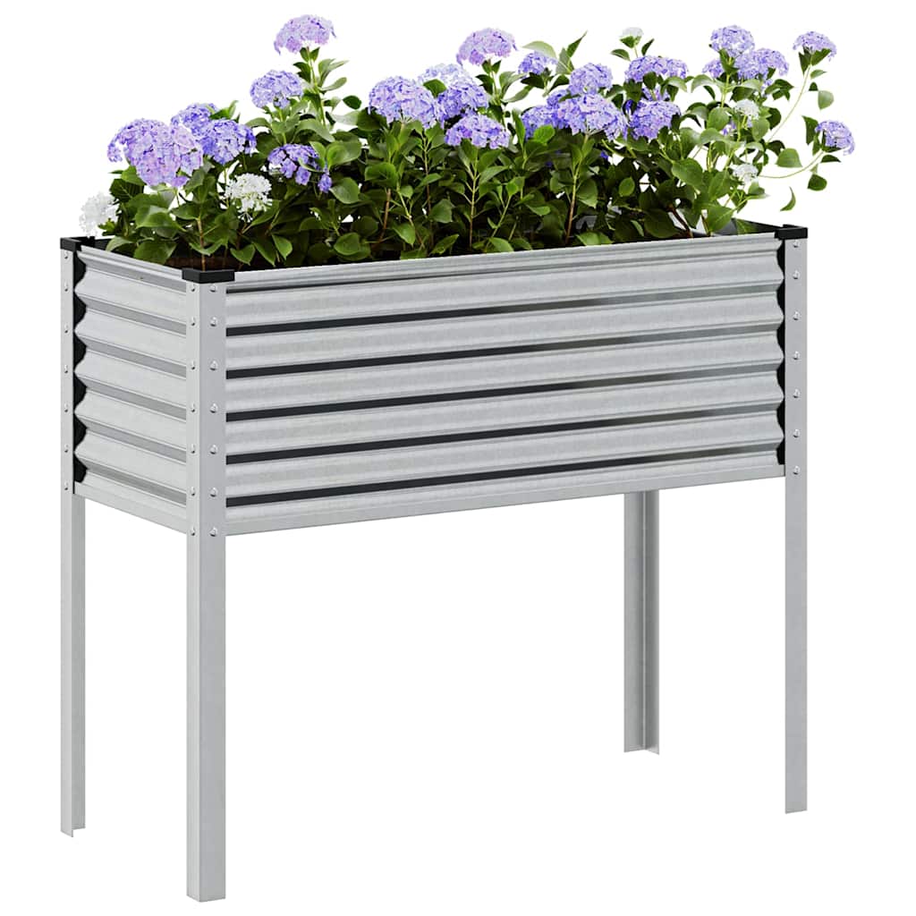 Fioriera da giardino 100x45x90 cm in acciaio zincato - homemem39