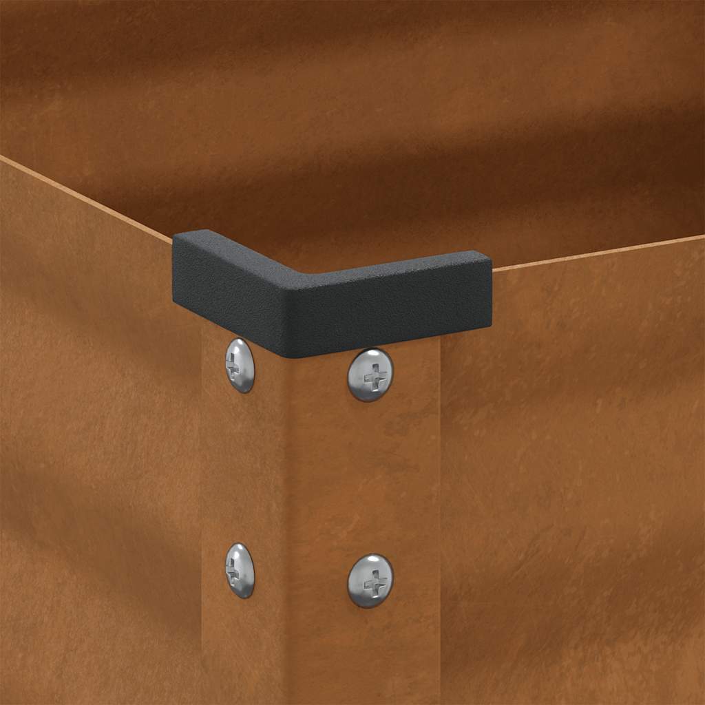 Fioriera da giardino 100x45x90 cm in acciaio corten | homemem39