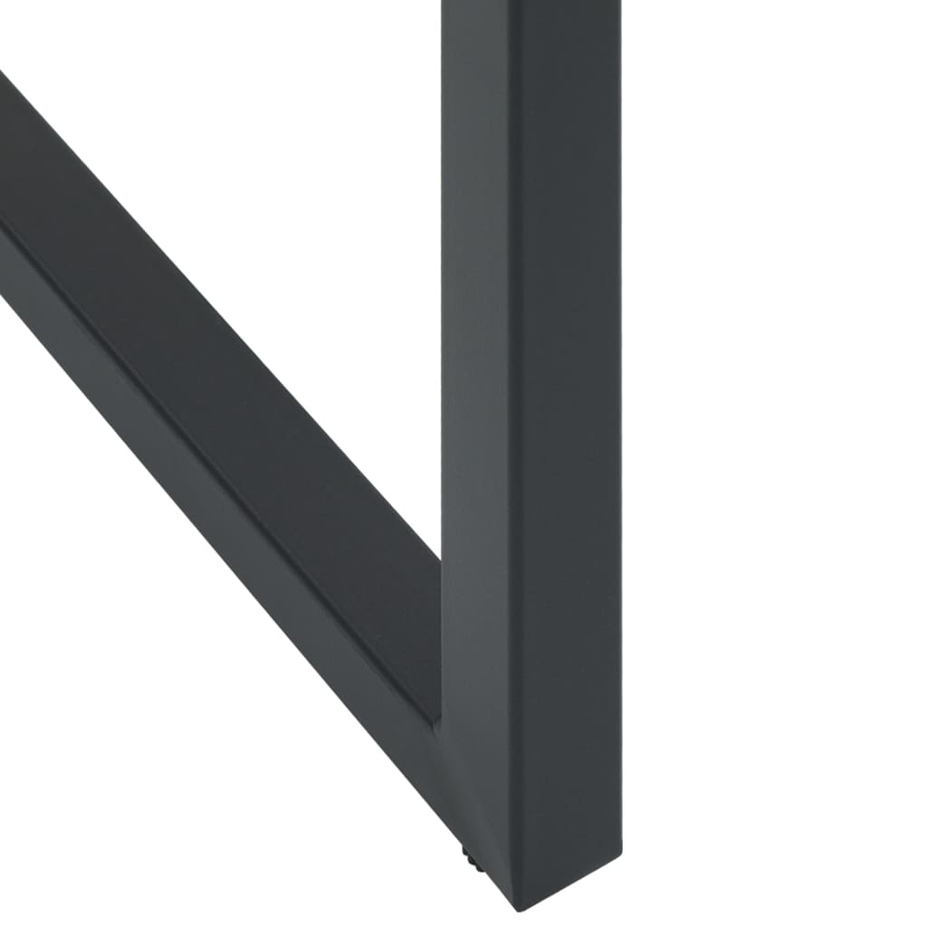 Sgabelli da Bar 2pz Neri 38x38x80 cm Acciaio Verniciato Polvere - homemem39