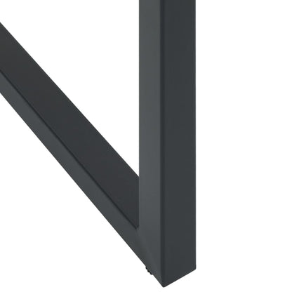 Sgabelli da Bar 2pz Neri 38x38x80 cm Acciaio Verniciato Polvere - homemem39