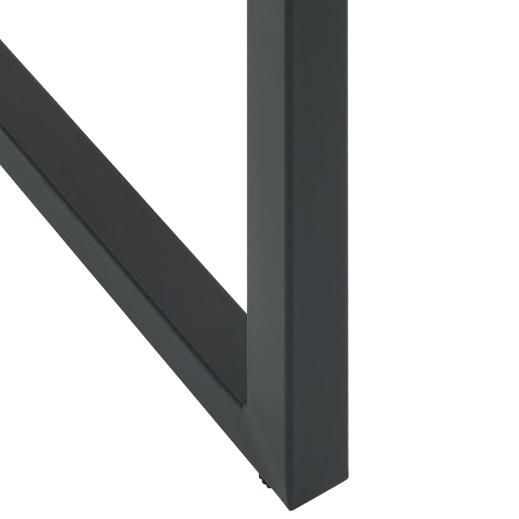 Sgabelli da Bar 4pz Neri 38x38x80 cm Acciaio Verniciato Polvere - homemem39